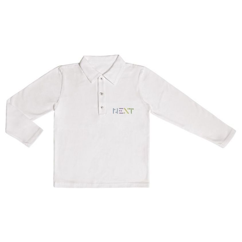 uniformi scolastiche polo manica lunga bianca